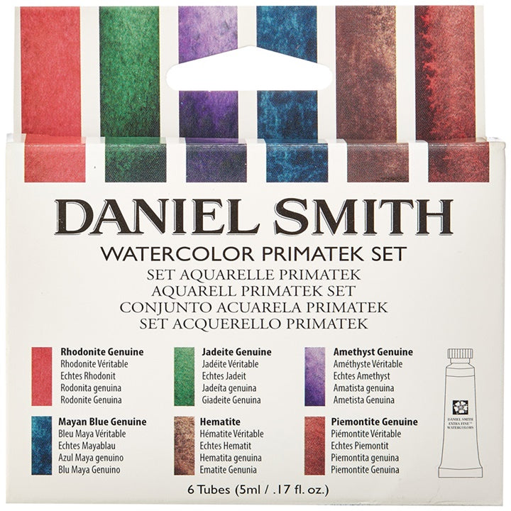 Zestaw mineralnych farb akwarelowych Daniel Smith PRIMATEK /6 x 5 ml | Artmie