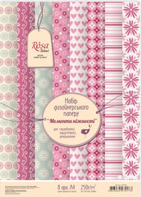 Zestaw papierów do scrapbookingu Chwile czułości 21 x 29.7 cm | Artmie