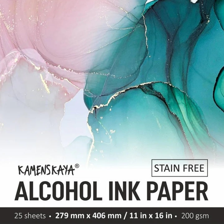Zestaw papierów syntetycznych do tuszy alkoholowych KAMENSKAYA | różne rozmiary | Artmie