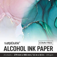 Zestaw papierów syntetycznych do tuszy alkoholowych KAMENSKAYA | różne rozmiary | Artmie