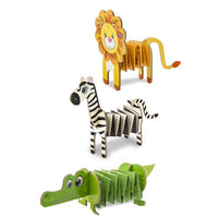 Zestaw papierowych zwierząt safari DIY | Artmie