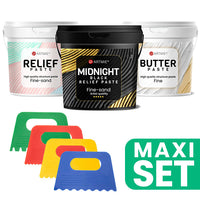 Zestaw past strukturalnych i szpatułek ARTMIE | Artmie