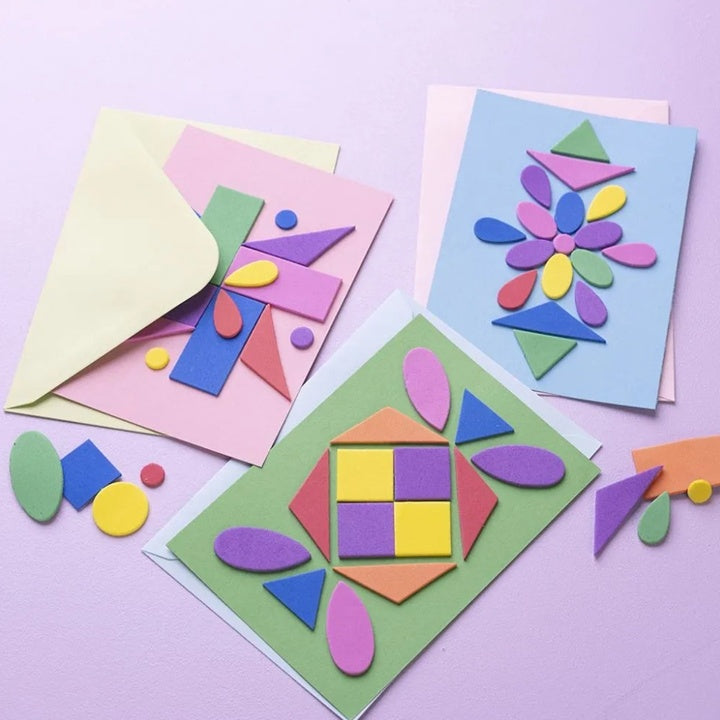Zestaw pastelowych pocztówek i kopert 10,5x15 cm - 50 szt. | Artmie