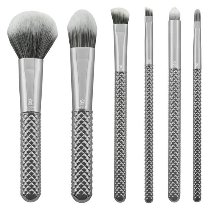 Zestaw pędzli do makijażu Bouquet Metallic Silver | Artmie