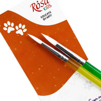 Zestaw pędzli ROSA Kids 2 szt. syntetyczne | okrągłe nr 6, 8 — zdjęcie 2