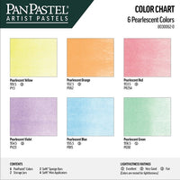 Zestaw perłowych cieni PanPastel - Złoty, 6 elementów | Artmie