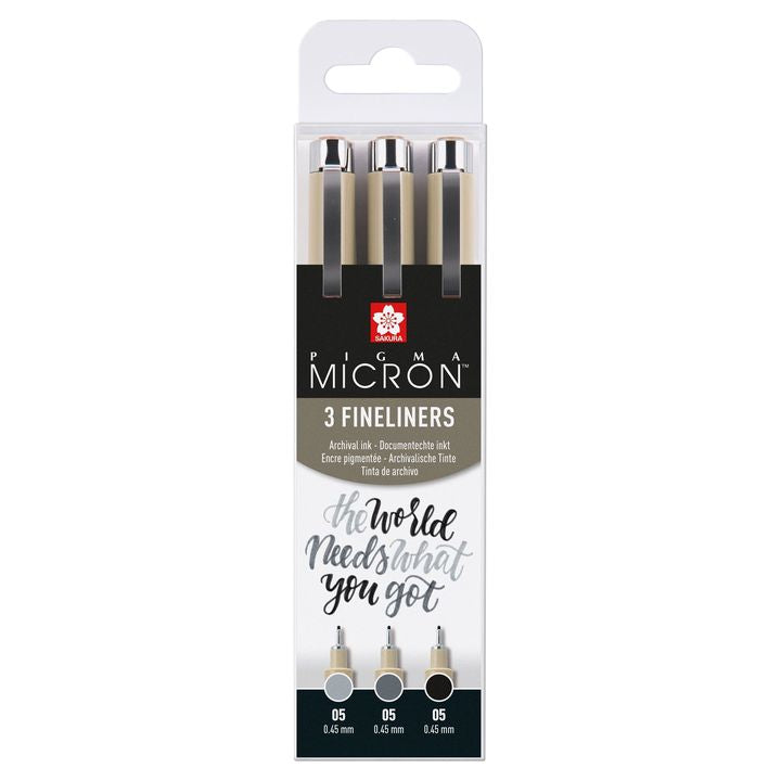 Zestaw piór technicznych Sakura Pigma Micron 3 fineliners | Artmie