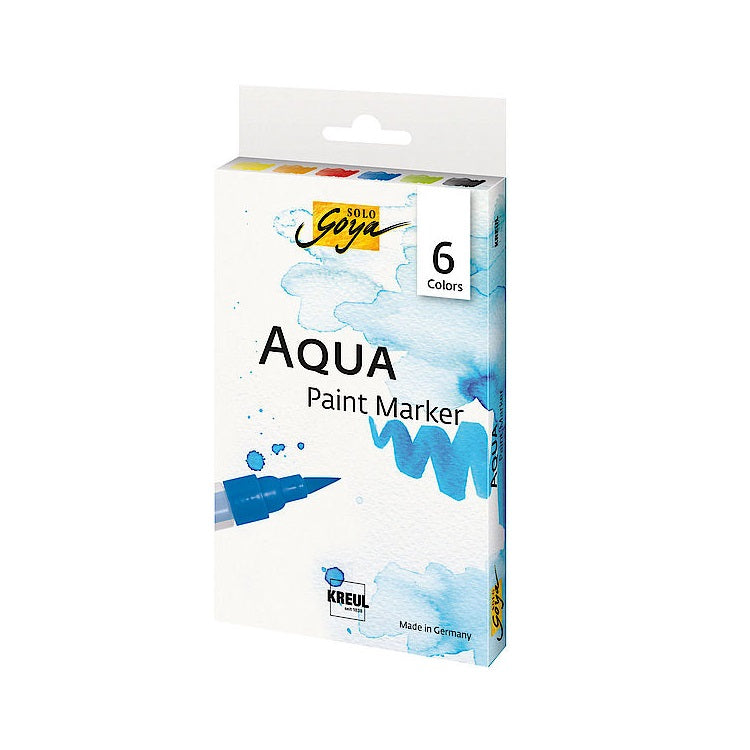 Zestaw pisaków o charakterze farb wodnych Aqua Solo Goya / 6 szt | Artmie