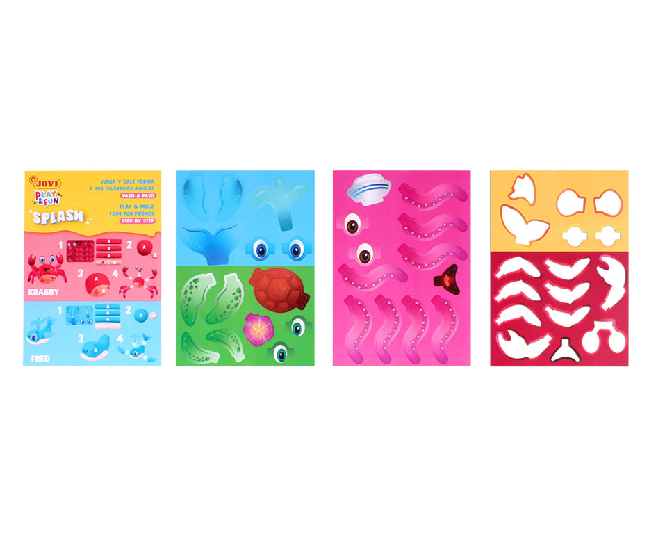 Zestaw plasteliny JOVI Play&Fun Splash 360 g w walizce