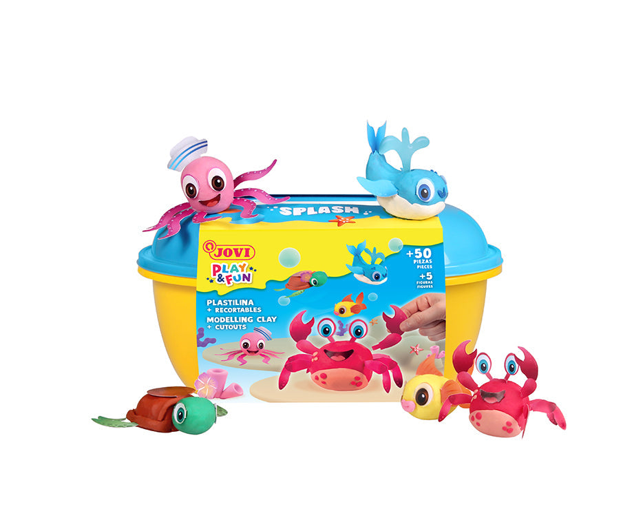 Zestaw plasteliny JOVI Play&Fun Splash 360 g w walizce