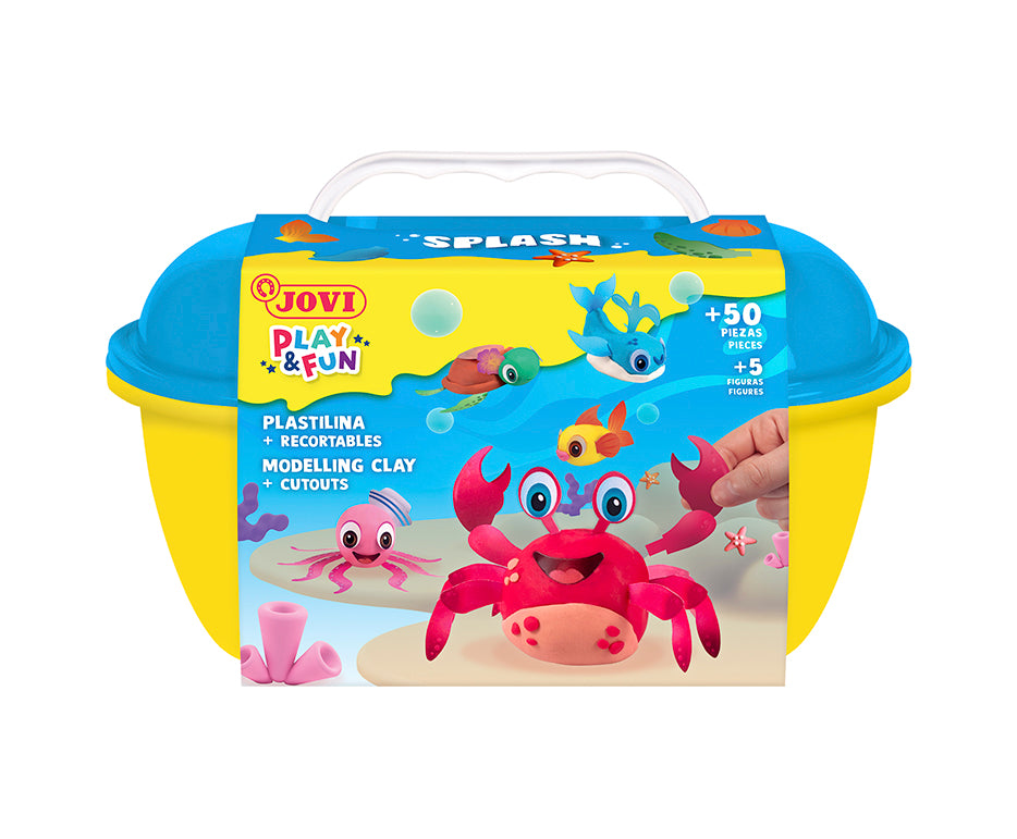 Zestaw plasteliny JOVI Play&Fun Splash 360 g w walizce