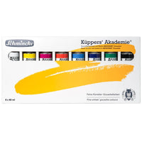 Zestaw podstawowych farb gwaszowych Schmincke AKADEMIE 8 x 60 ml | Artmie