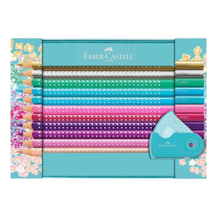 Zestaw prezentowy  kredek akwarelowych Sparkle  Faber-Castell | Artmie
