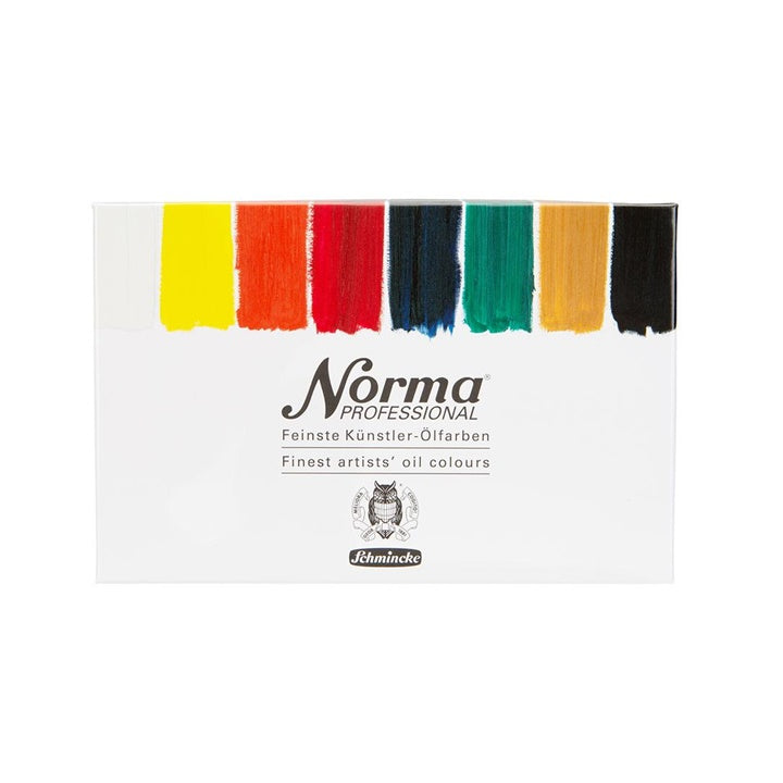 Zestaw profesjonalnych farb olejnych w tubach Schmincke Norma Professional 8 x 35 ml | Artmie