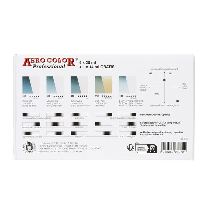 Zestaw Schmincke Aero Color White | Artmie