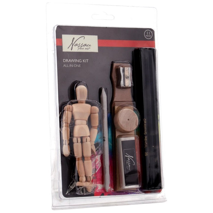 Zestaw szkicowy z manekinem Nassau / 11-częściowy | Artmie
