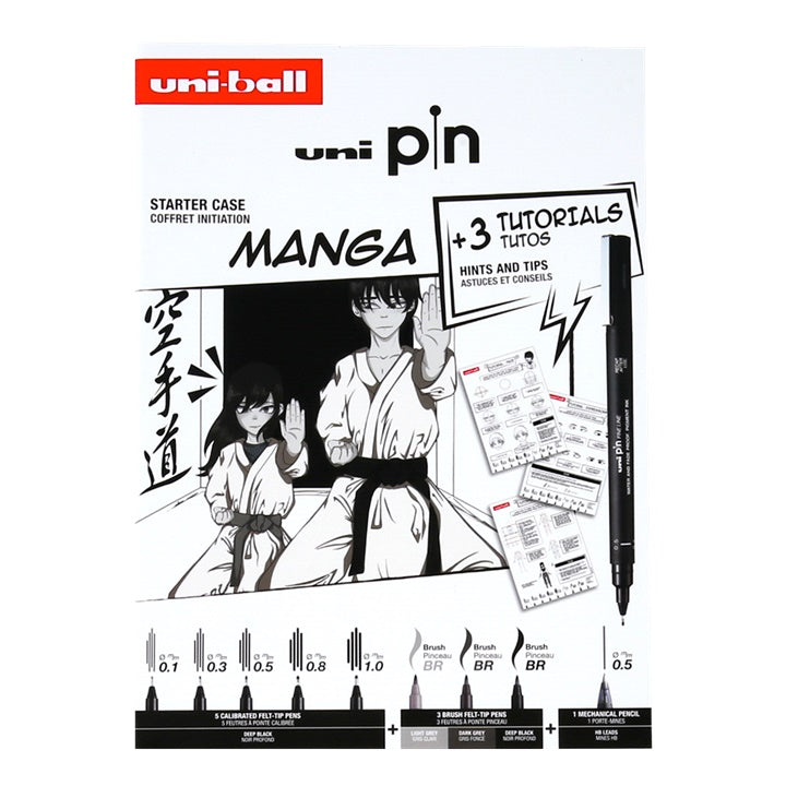 Zestaw upominkowy UNI PIN Manga Starter Case | Artmie