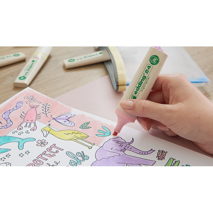 Zestaw zakreślaczy ECOLINE EDDING24 4 szt. | Artmie