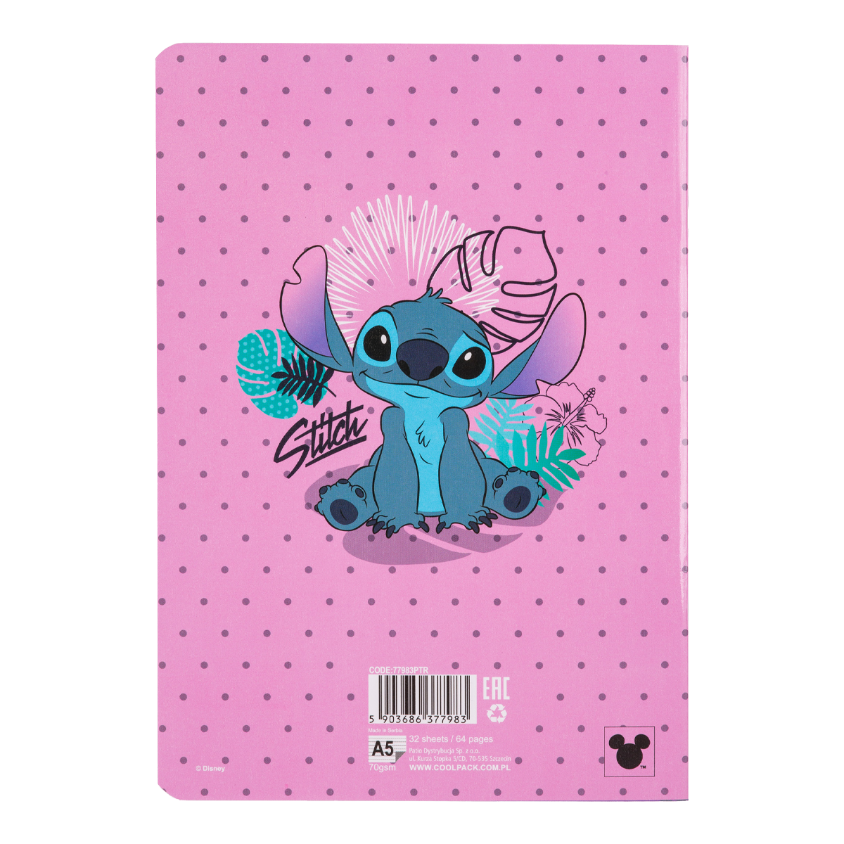 Zeszyt Colorino Stitch 3, A5, 32 kartki, w linie