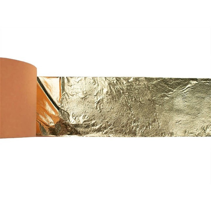 Złote metalowe plastry w rolce 2,5 cm x 50 m | Artmie