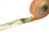 Złote metalowe plastry w rolce 2,5 cm x 50 m | Artmie