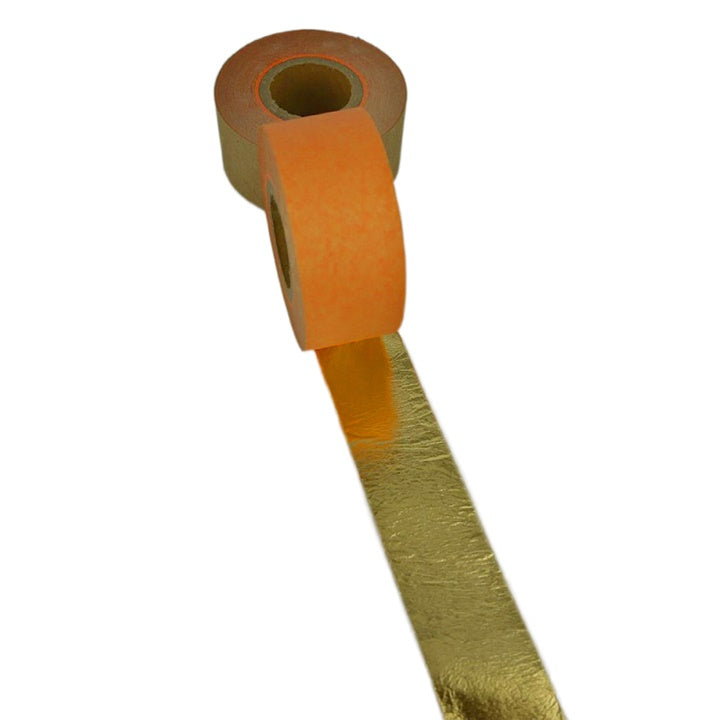Złote metalowe plastry w rolce 2,5 cm x 50 m | Artmie