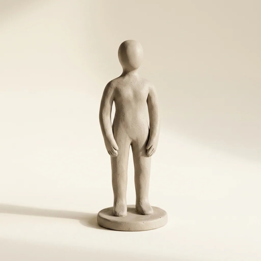 Ręcznie modelowana figurka postaci z masy Clay with me