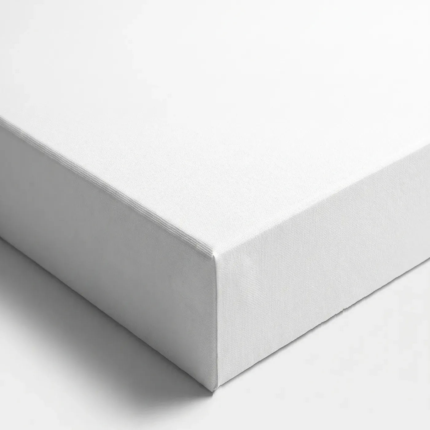 Róg podobrazia 3D+ z przodu — biała, podwójnie zagruntowana powierzchnia i bok o głębokości 5,8 cm