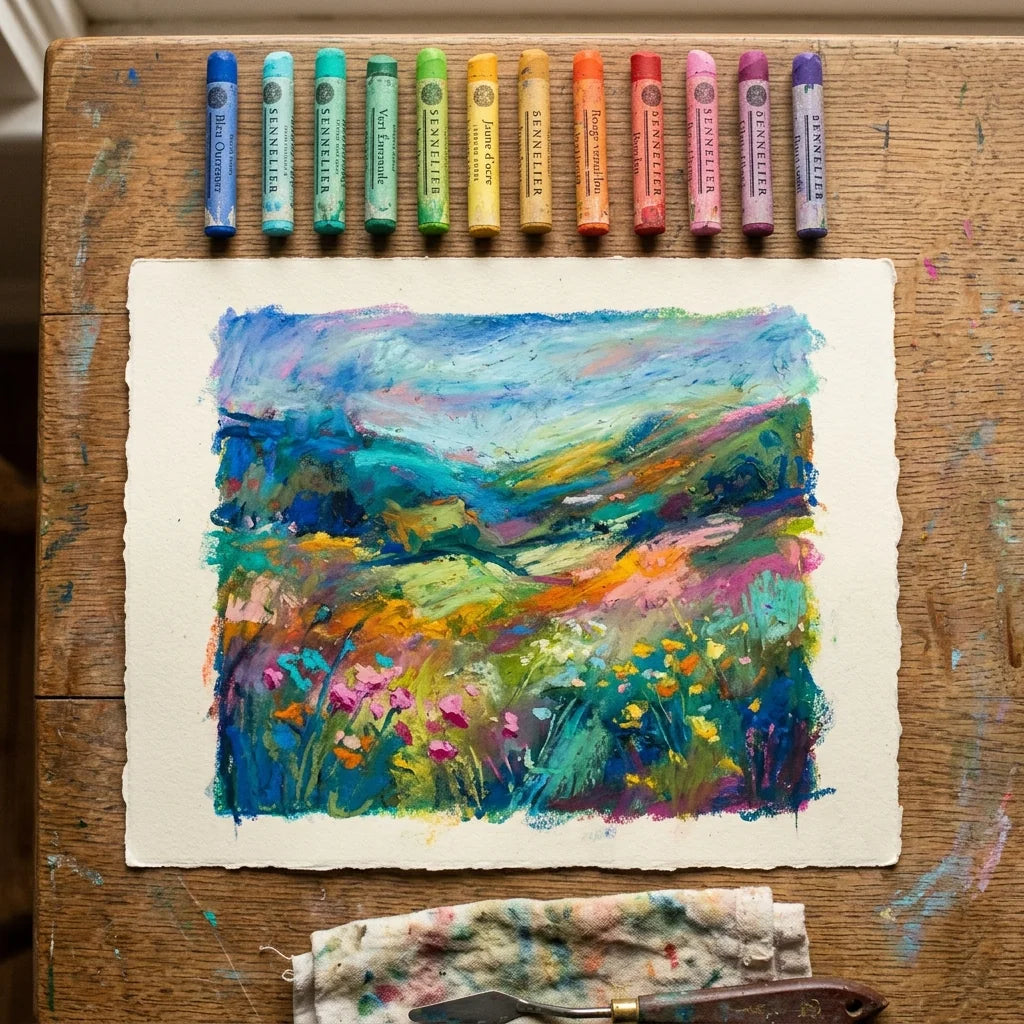 Rysunek pastelami olejnymi