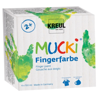 Zestaw jaskrawych farb MUCKI - KREUL / 4 x 150 ml