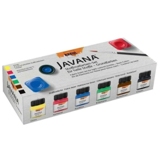 Zestaw farb do jasnych tekstyliów JAVANA Trend Colours 6x20 ml