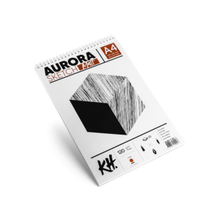 Szkicownik  na spirali AURORA matt [120g] – 20 arkuszy | różne formaty