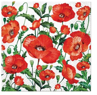 Serwetki do Decoupage Flanders Poppy  / 1 szt