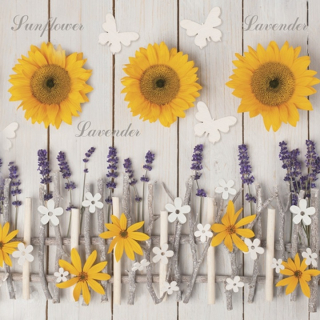 Serwetki do Decoupage -  Sunflower Composition / 1 szt