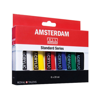 Zestaw farb akrylowych AMSTERDAM Standard Series / 6 x 20ml