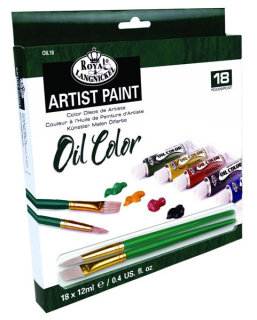 Farby olejne Artist Paint Royal & Langnickel / 18 szt x 12 ml