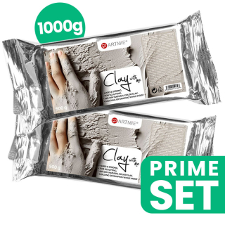 ARTMIE Clay with me Zestaw glinek do modelowania 2x500g