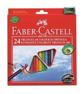 Eco ergonomiczne ołówkowe kredki Faber-Castell / 24 szt