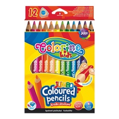 Kredki trójkątne JUMBO Colorino 12 szt.