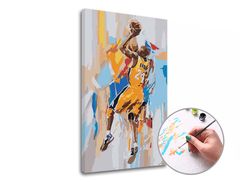 Malowanie liczbami KOBE BRYANT 24 | niski poziom trudności | niski poziom trudności